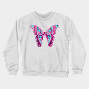 Pink butterfly Crewneck Sweatshirt